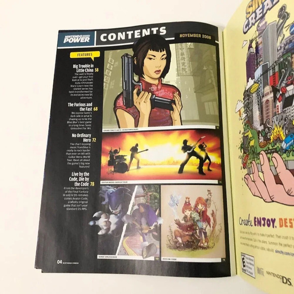 Nintendo Power November 2008 Issue 234 Grand Theft Auto Naruto Poster - Picture 8 of 16